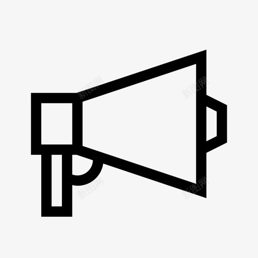 扩音器采访新闻图标svg_新图网 https://ixintu.com 城市元素线 媒体 扩音器 新闻 记者 采访 麦克风