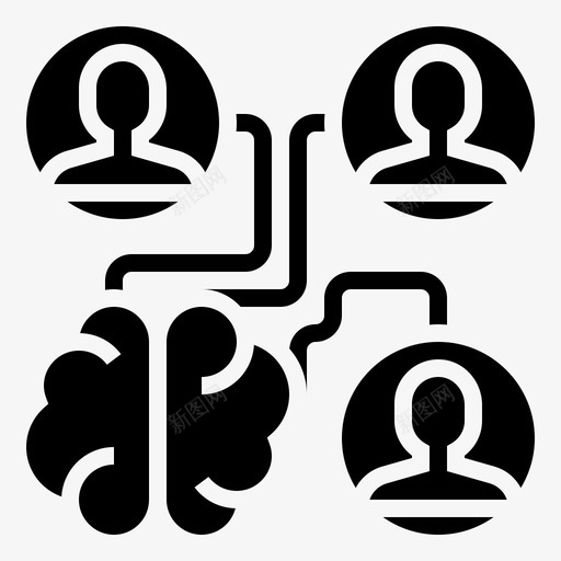 头脑风暴沟通讨论图标svg_新图网 https://ixintu.com glyph1 合作 团队 头脑 教育 沟通 策略 讨论 风暴