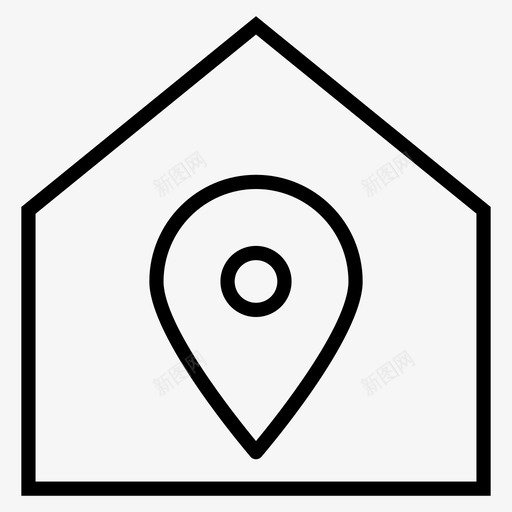家的位置区域地图图标svg_新图网 https://ixintu.com 位置 区域 地图 地点 家的位置 计算机技术