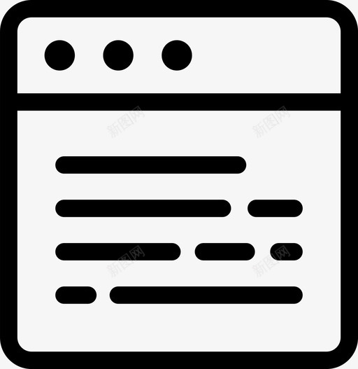 浏览器界面互联网图标svg_新图网 https://ixintu.com 互联网 浏览器 界面 网站 网络