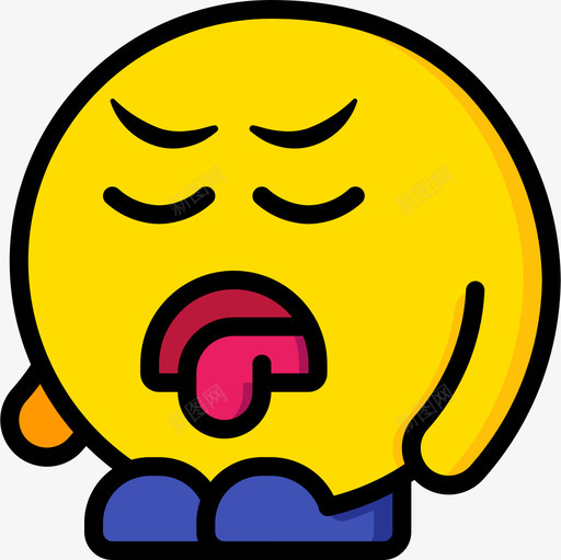 粗俗表情人物4线条色彩图标svg_新图网 https://ixintu.com 人物 粗俗 线条 色彩 表情