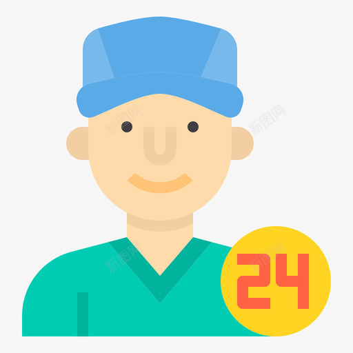 送货员72号送货员平的图标svg_新图网 https://ixintu.com 72号 平的 货员 送货