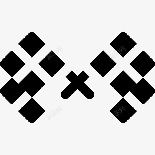 方格旗自行车赛5填充图标svg_新图网 https://ixintu.com 填充 方格 自行车赛