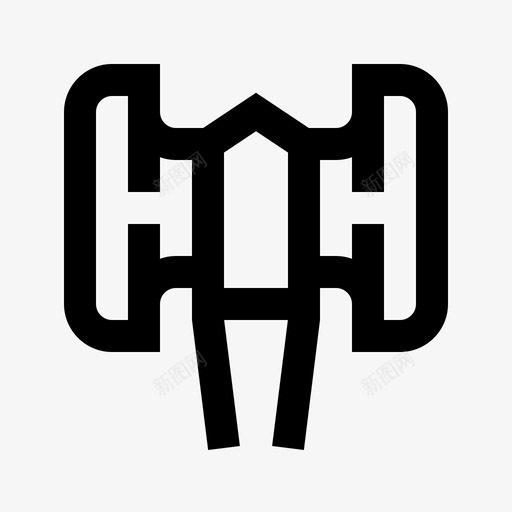 斧头中世纪55直纹图标svg_新图网 https://ixintu.com 中世纪55 斧头 直纹