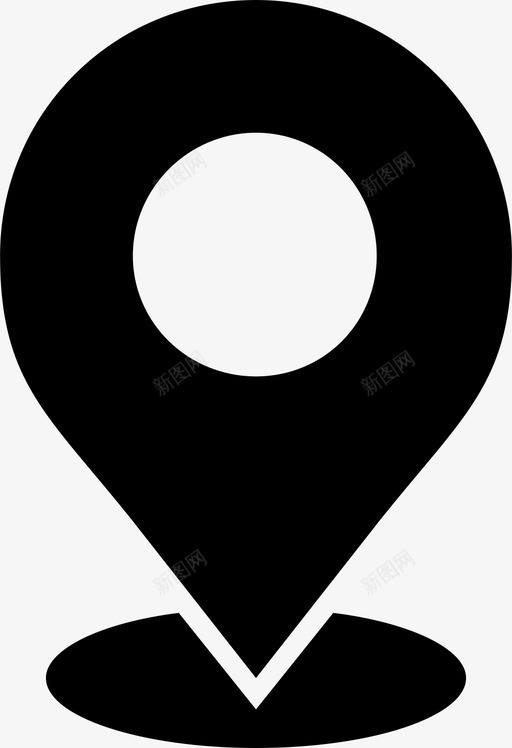 地图图钉地点占位符图标svg_新图网 https://ixintu.com 占位符 图钉 地图 地点
