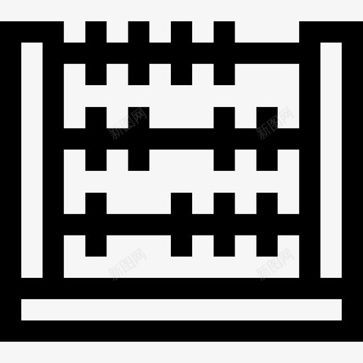 算盘学习47直线图标svg_新图网 https://ixintu.com 学习47 直线 算盘