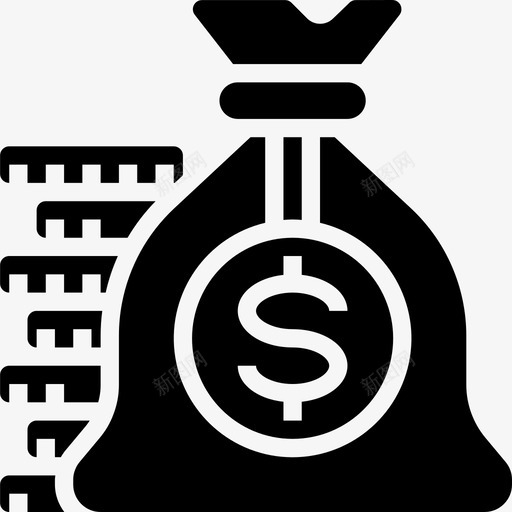 钱袋钱75装满图标svg_新图网 https://ixintu.com 装满 钱袋