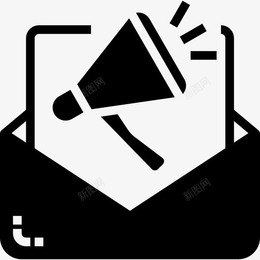 电子邮件信封在线营销图标svg_新图网 https://ixintu.com 信封 在线 消息 电子邮件 营销