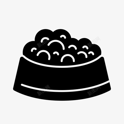 宠物碗食品容器宠物店图标svg_新图网 https://ixintu.com 图标 宠物 容器 食品