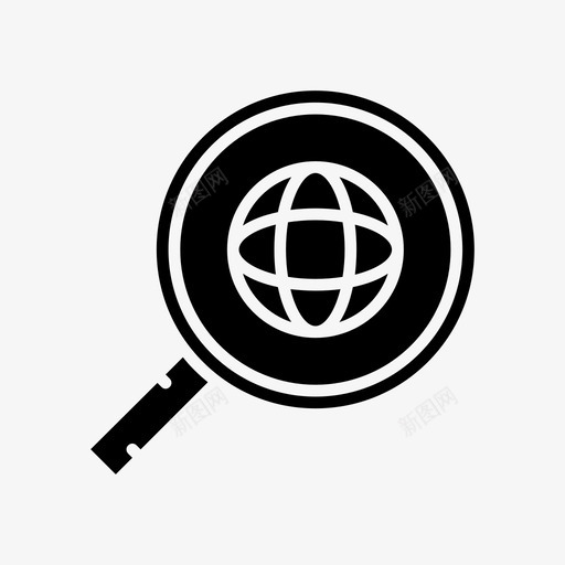 搜索世界查找搜索者图标svg_新图网 https://ixintu.com 工作公司字形 搜索世界 搜索者 查找 跟踪