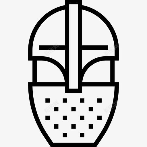 盔甲博物馆74直线图标svg_新图网 https://ixintu.com 博物馆 盔甲 直线