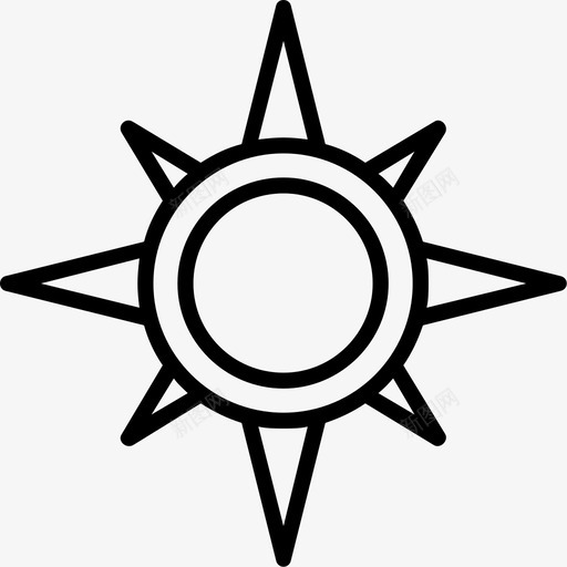 太阳热电能图标svg_新图网 https://ixintu.com 天气 太阳 电能 阳光