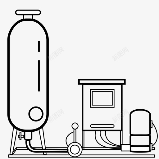 定压补水箱svg_新图网 https://ixintu.com 定压补水箱