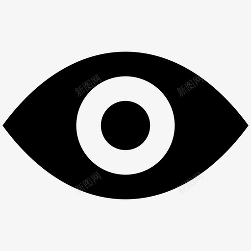 眼睛医疗视图图标svg_新图网 https://ixintu.com 医疗 可见 图标 填充 眼睛 视图