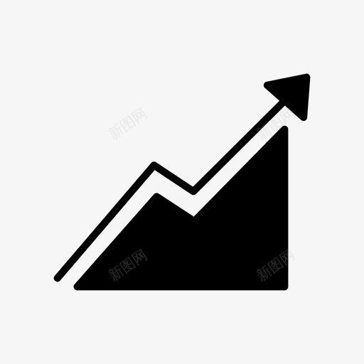 图表商业和金融图形图标svg_新图网 https://ixintu.com 向上 商业 图形 图表 折线 箭头 线图 金融
