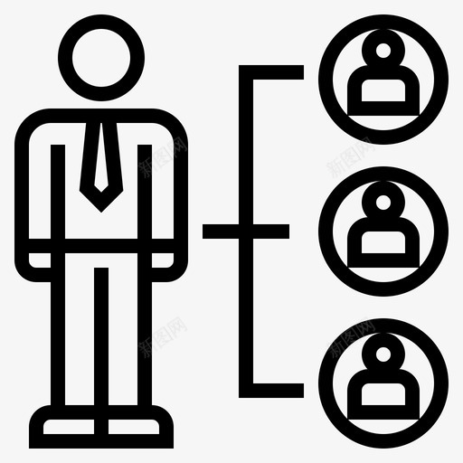 经理业务和人员直系图标svg_新图网 https://ixintu.com 业务 人员 直系 经理