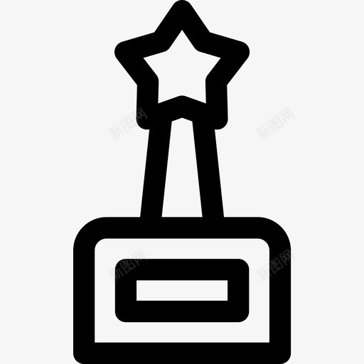 奖杯成功37直线型图标svg_新图网 https://ixintu.com 奖杯 成功37 直线型