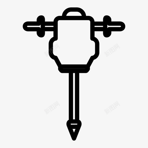 钻探建造修理图标svg_新图网 https://ixintu.com 修理 工作 建造 钻探
