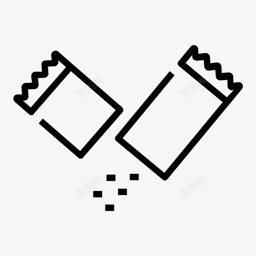 糖包甜图标svg_新图网 https://ixintu.com 包 咖啡店线图标集1 甜 糖