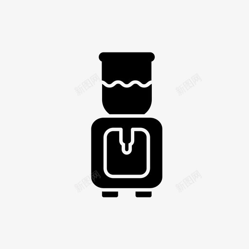 饮水机电动图标svg_新图网 https://ixintu.com 图标 电动 电器 符号 饮水机