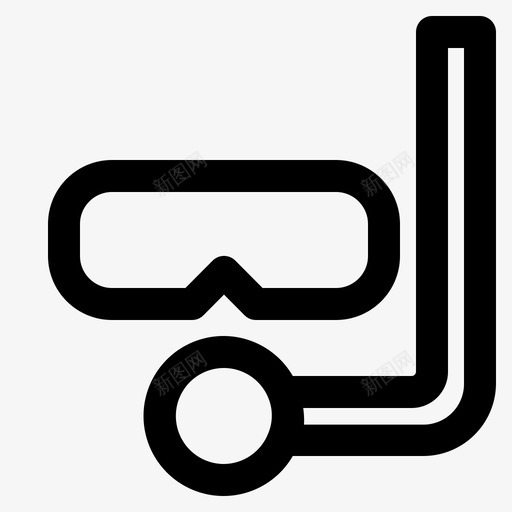 潜水运动游泳图标svg_新图网 https://ixintu.com 游泳 潜水 运动