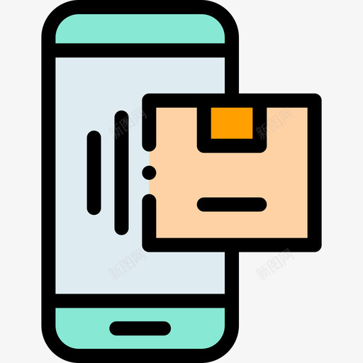 App物流71线性颜色图标svg_新图网 https://ixintu.com App 物流 线性 颜色