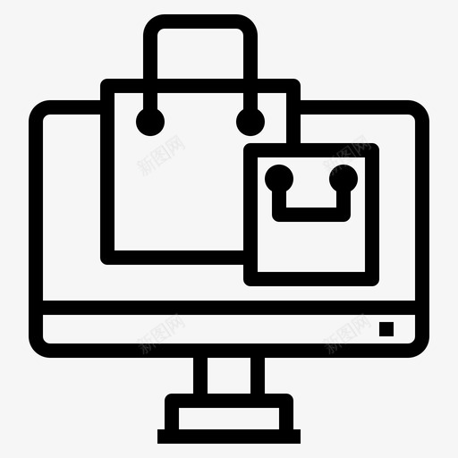 购物购买互联网图标svg_新图网 https://ixintu.com 互联网 在线 网上购物 购买 购物