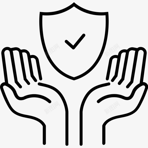 保险车汽车手图标svg_新图网 https://ixintu.com 保护 保险车 手 汽车 汽车服务