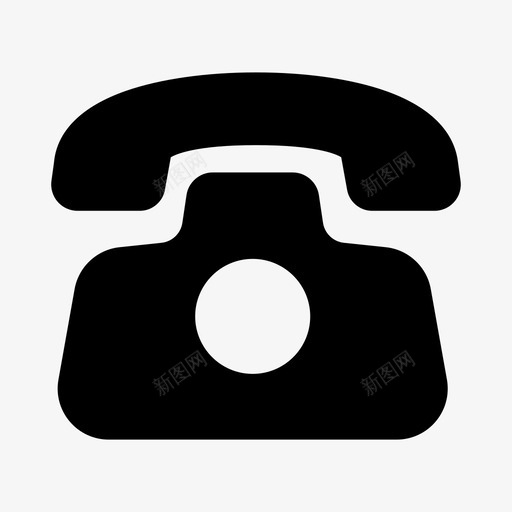 电话联系人座机图标svg_新图网 https://ixintu.com 座机 电话 联系人