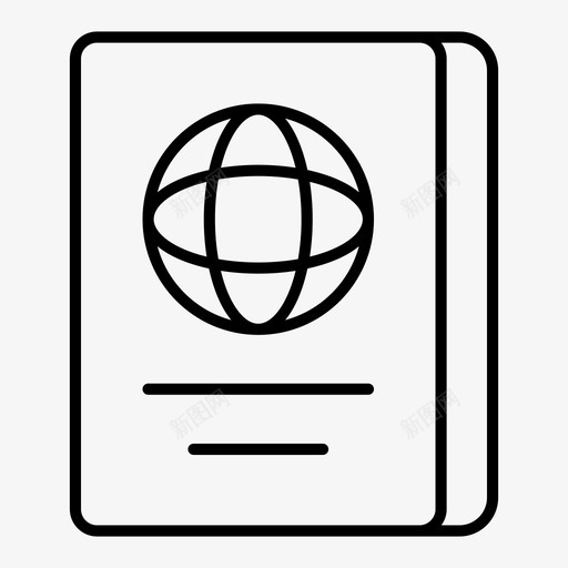 护照身份证国籍图标svg_新图网 https://ixintu.com 假期 国籍 护照 旅行 暑假 身份证