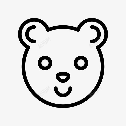 小猪银行脸图标svg_新图网 https://ixintu.com 储蓄 小猪 脸 金融 金融线符号图标 银行