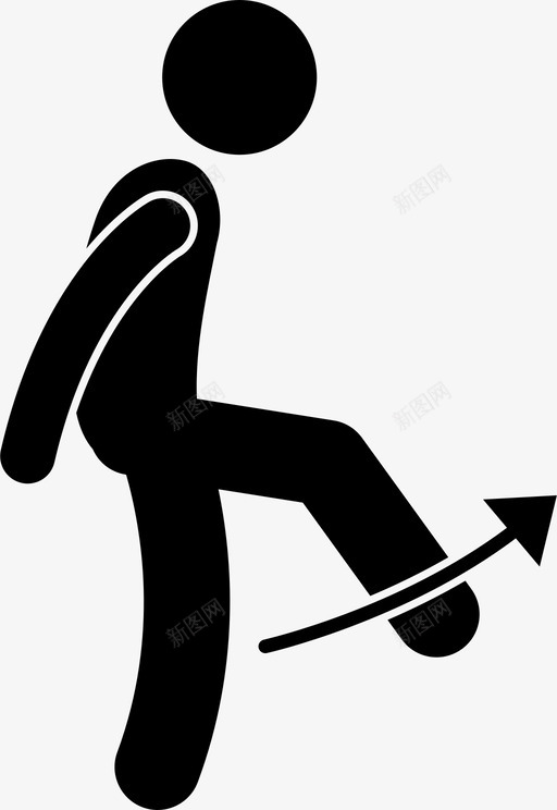 足球踢犯规裁判足球图标svg_新图网 https://ixintu.com 信号 官员 犯规 裁判 足球