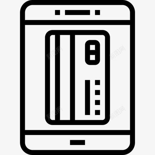 信用卡无现金社会7直系图标svg_新图网 https://ixintu.com 信用卡 无现金 直系 社会