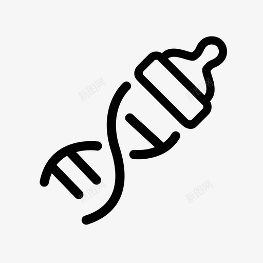 婴儿配方转基因奶瓶喂养图标svg_新图网 https://ixintu.com 喂养 奶瓶 婴儿 转基因 配方