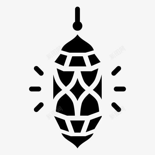 灯笼装饰伊斯兰教图标svg_新图网 https://ixintu.com 伊斯兰教 斋月 灯笼 穆斯林 装饰 铭文