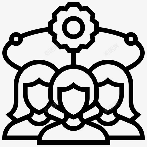 团队敏捷方法线性图标svg_新图网 https://ixintu.com 团队 敏捷 方法 线性