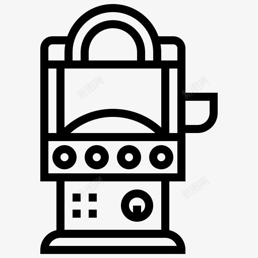 糖果自动售货机8线性图标svg_新图网 https://ixintu.com 糖果 线性 自动售货机