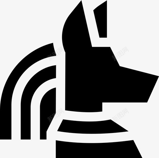 Anubis埃及54填充图标svg_新图网 https://ixintu.com Anubis 埃及54 填充