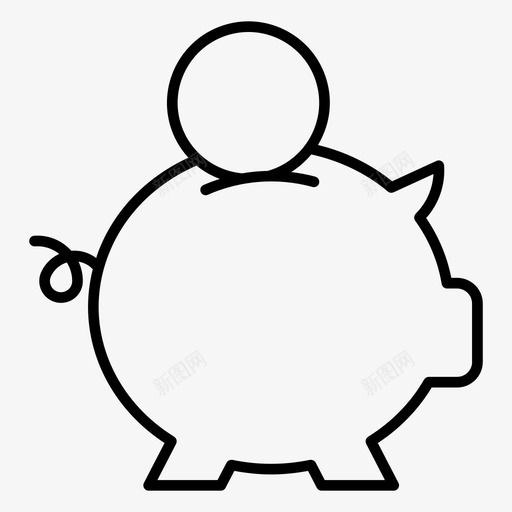 存钱罐商业金融图标svg_新图网 https://ixintu.com 商业 存钱罐 投资 金融