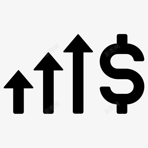 利润利益收益图标svg_新图网 https://ixintu.com 利润 利益 增加 投资 收益 金钱