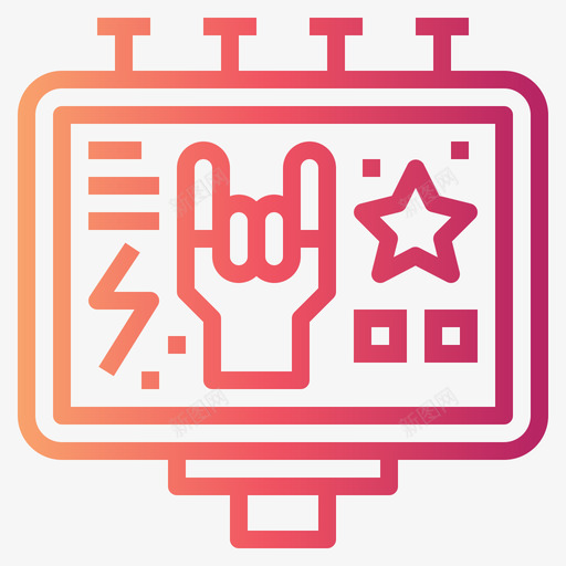广告牌朋克摇滚1坡度图标svg_新图网 https://ixintu.com 坡度 广告牌 朋克摇滚1