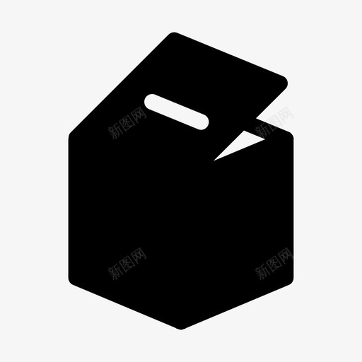 箱子纸板纸板箱图标svg_新图网 https://ixintu.com 拆箱 立方体 箱子 纸板
