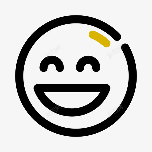 快乐收视率双音图标svg_新图网 https://ixintu.com 双音 快乐 收视率