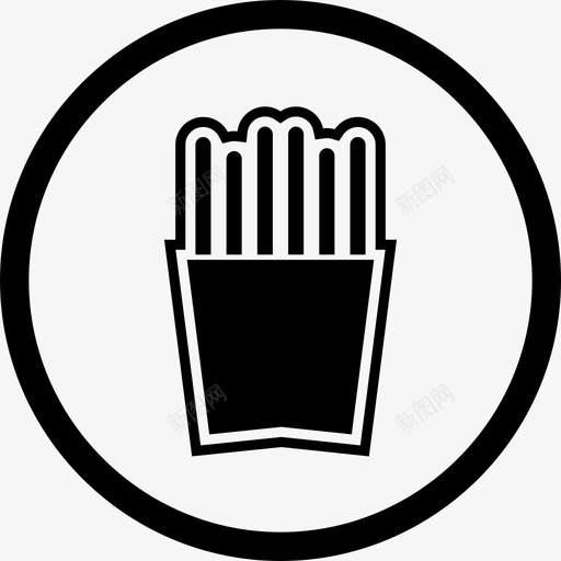 法国菜薯条食物图标svg_新图网 https://ixintu.com 法国 薯条 食物