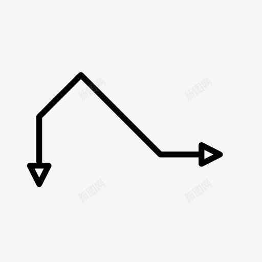 箭头弓下图标svg_新图网 https://ixintu.com 下 下一个 导航 弓 箭头 箭头双头线