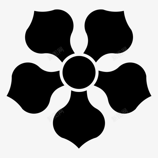 木兰花绿图标svg_新图网 https://ixintu.com 木兰