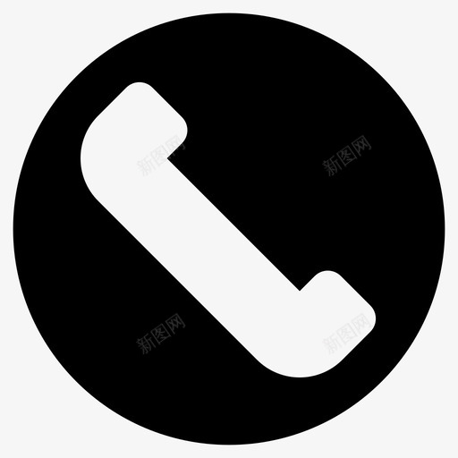 电话名片通讯图标svg_新图网 https://ixintu.com 名片 商业金融 电话 通讯