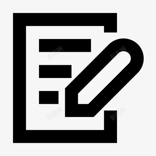 商务和办公纸笔图标svg_新图网 https://ixintu.com 24像素 书写 办公 商务 大纲 签名