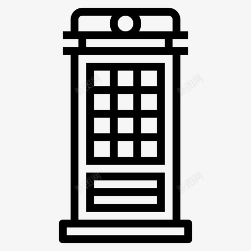 电话亭通信技术图标svg_新图网 https://ixintu.com 技术 村庄 电话 电话亭 通信