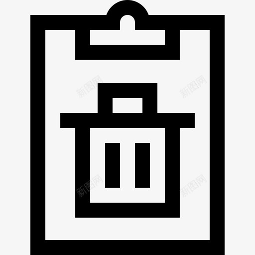 剪贴板笔记和任务11线性图标svg_新图网 https://ixintu.com 剪贴板 笔记和任务11 线性